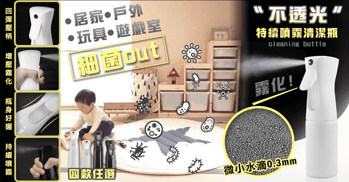 不透光消毒液持續噴霧瓶