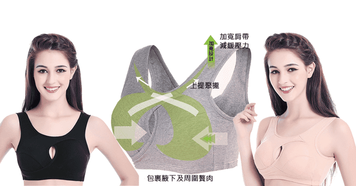 舒適運動無鋼圈睡眠內衣