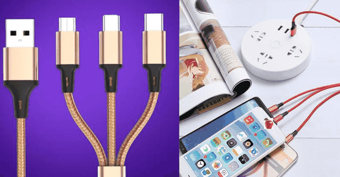 一拖三手機充電線