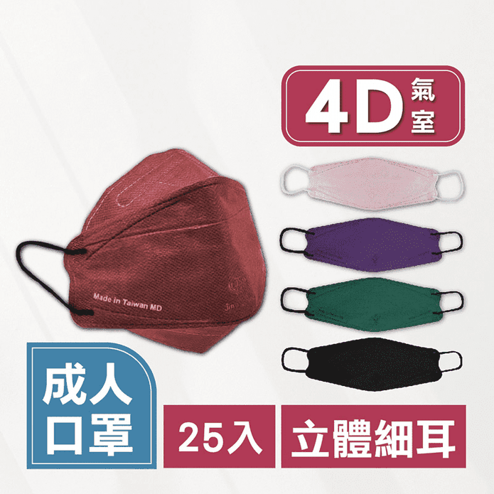 淨新成人4D立體魚型口罩
