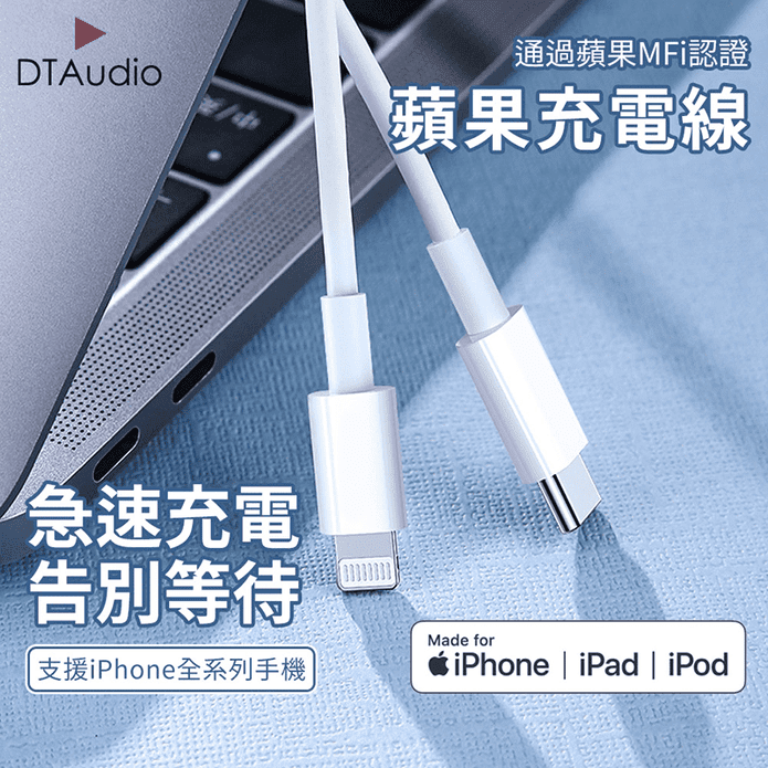 1米/2米蘋果PD快充線