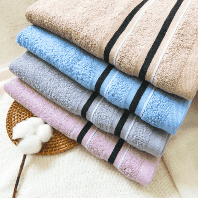 【凱美棉業】MIT台灣製深色黑邊條紋浴巾 頂級12兩超厚實純棉緞檔設計
