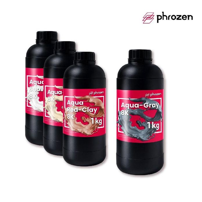 【PHROZEN普羅森】8K模型樹脂-湖水灰&紅陶&雪灰&香草 (1KG裝)