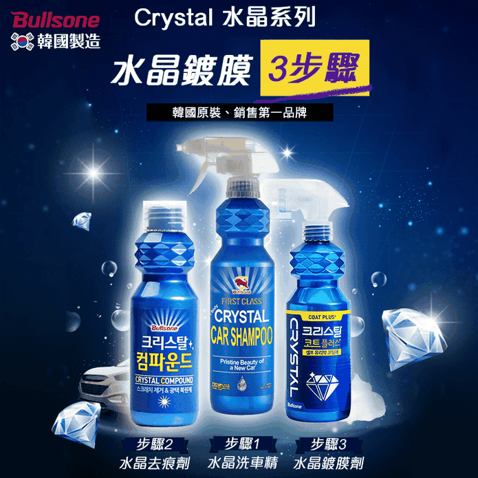 Crystal水晶鍍膜3步驟