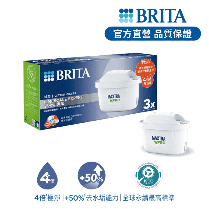 【BRITA】新版去水垢MX Pro濾芯-去水垢專家