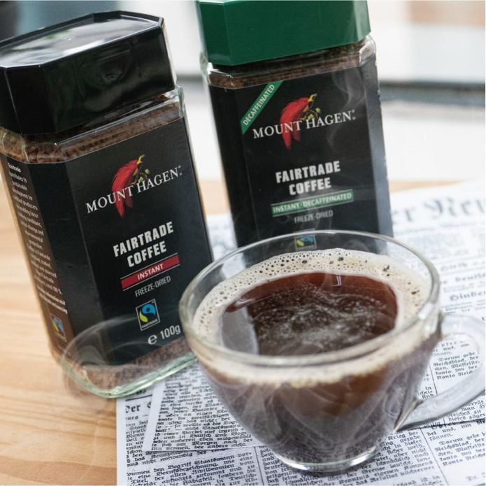 【Mount Hagen】德國進口公平貿易即溶咖啡粉100g