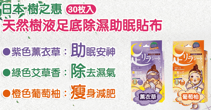 日本原裝天然樹液足貼布