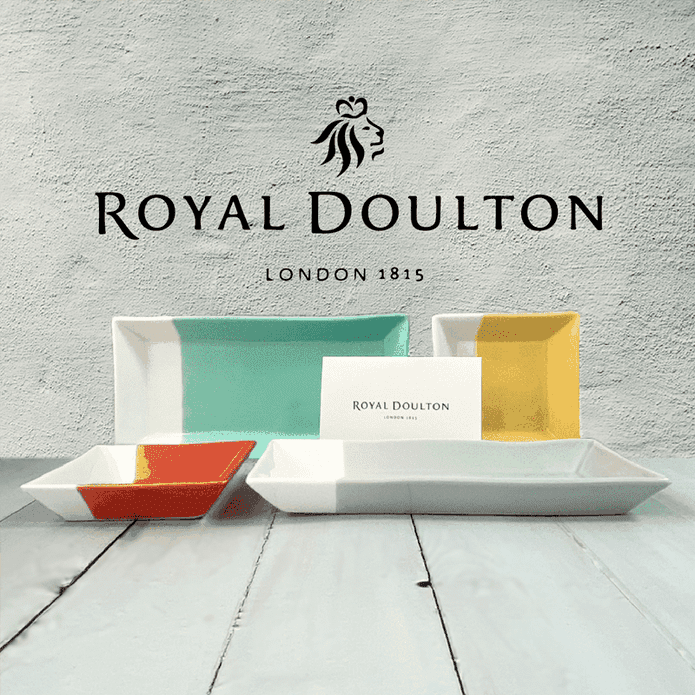 【Royal Doulton 皇家道爾頓】和風方盤4件組