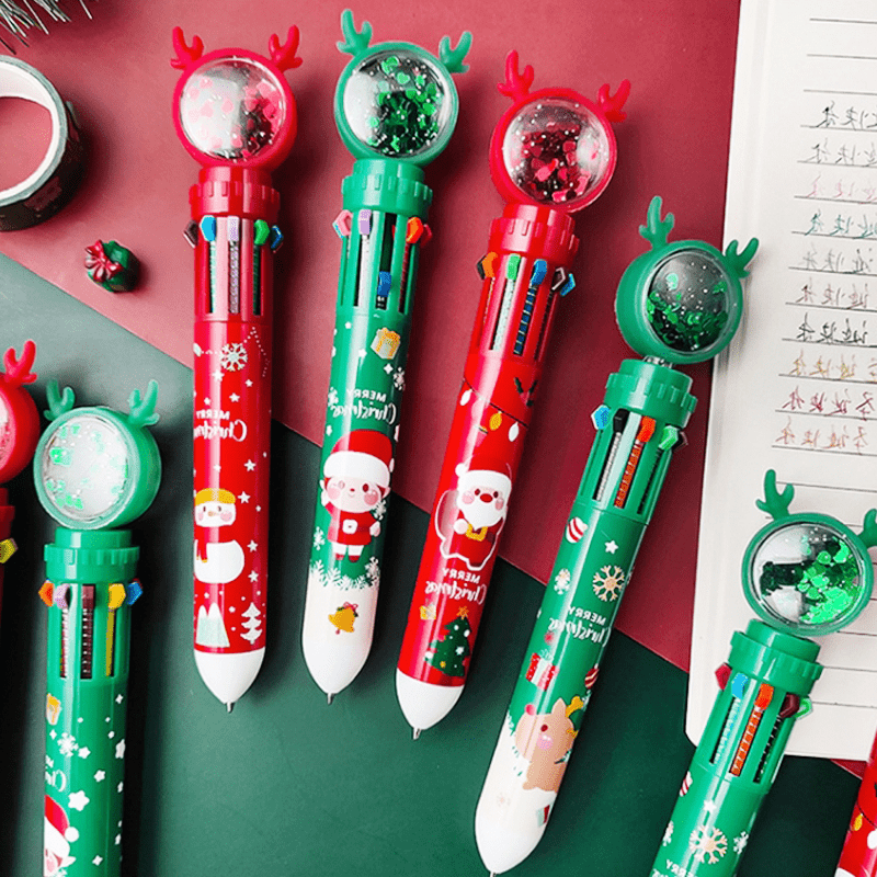 聖誕交換禮物10色原子筆