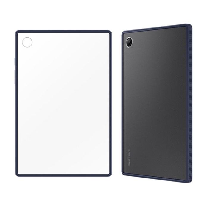 【三星 Samsung】 Galaxy Tab A8 彩色邊框透明保護殼 藍色