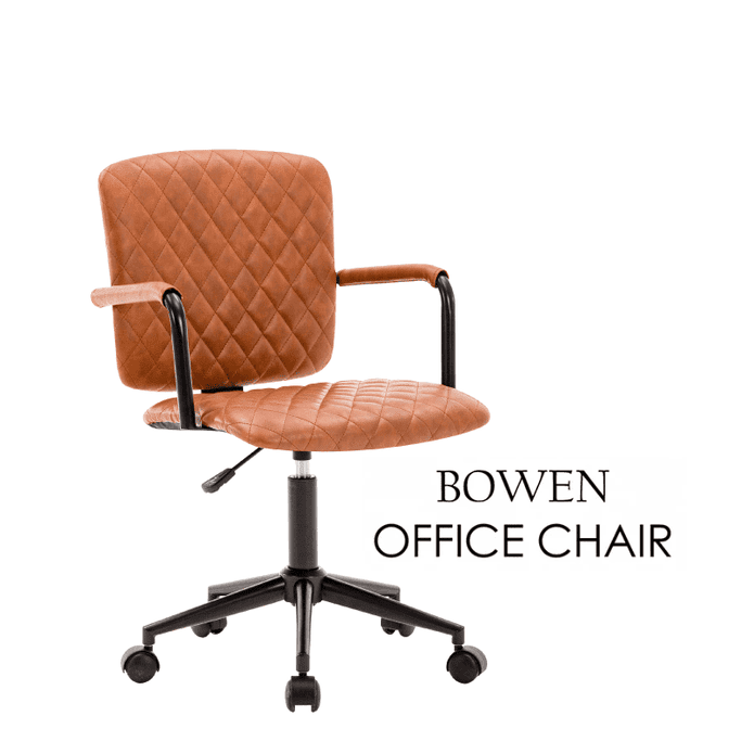 【E-home】Bowen波文工業風復古扶手電腦椅