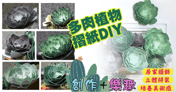 仿真DIY多肉植物折紙