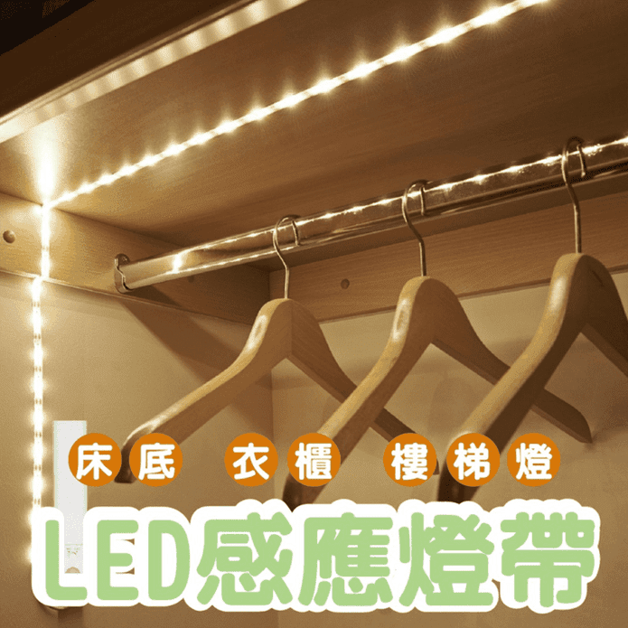 電池款led感應燈條 生活市集