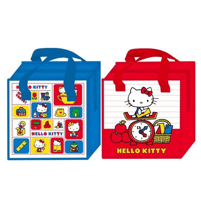 【HelloKitty】大容量防水編織收納袋 購物袋 2款任選
