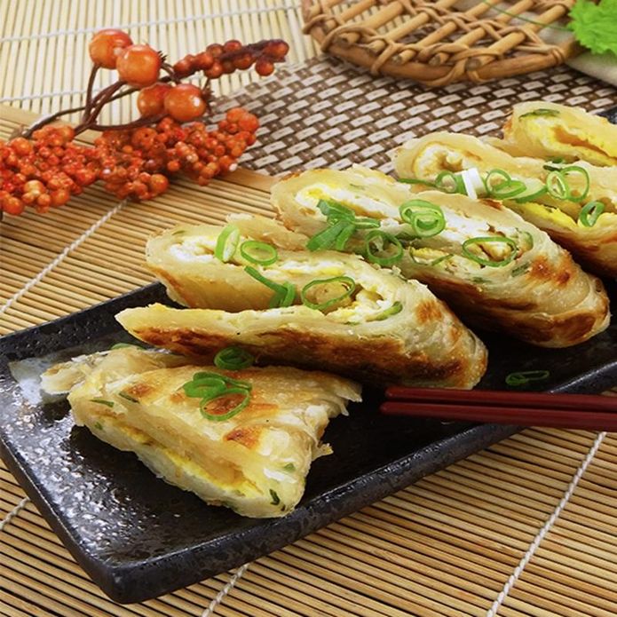【禾家香】蔥抓餅(1400g/10片/包) 蔥油餅 蔥餅 餅皮 蔥抓餅 蛋餅