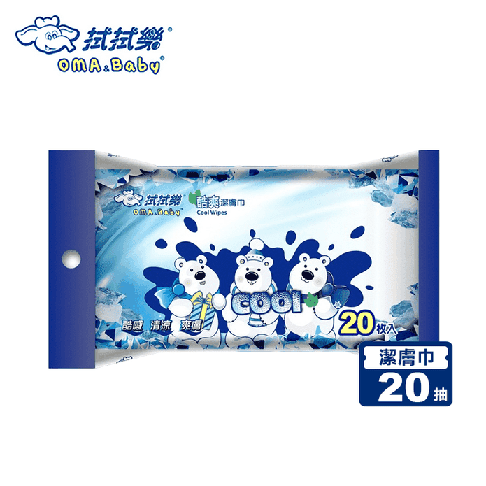 【拭拭樂】酷爽涼感潔膚巾36包