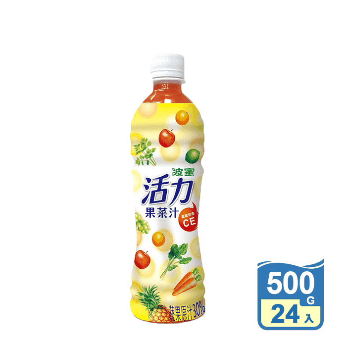 【波蜜】活力果菜汁500g (24瓶/箱) 波蜜果菜汁 蔬果汁 飲料