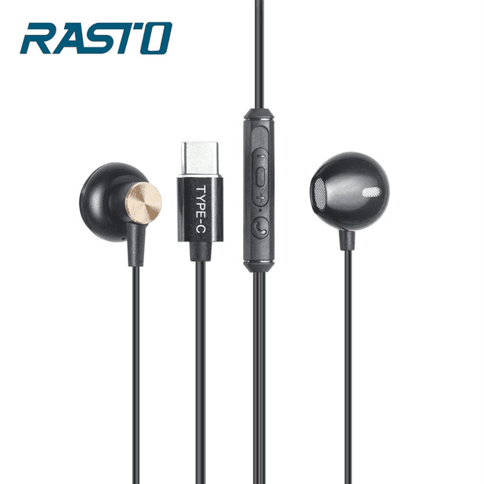 古典黑爵士 Type-C 磁吸入耳式耳機 有線耳機(RS32)