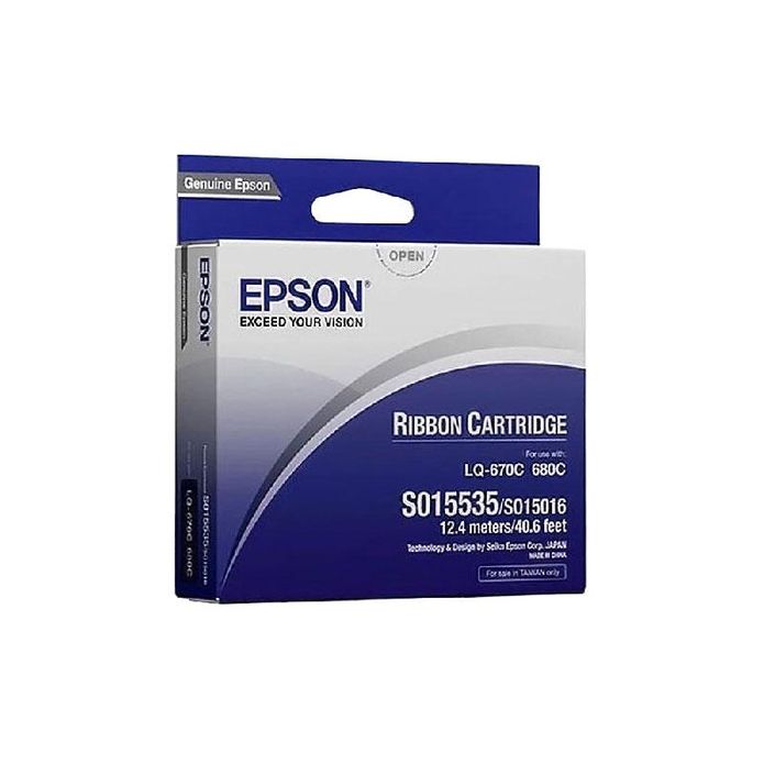 【EPSON】S015535原廠黑色色帶(LQ-670C&LQ-680C)