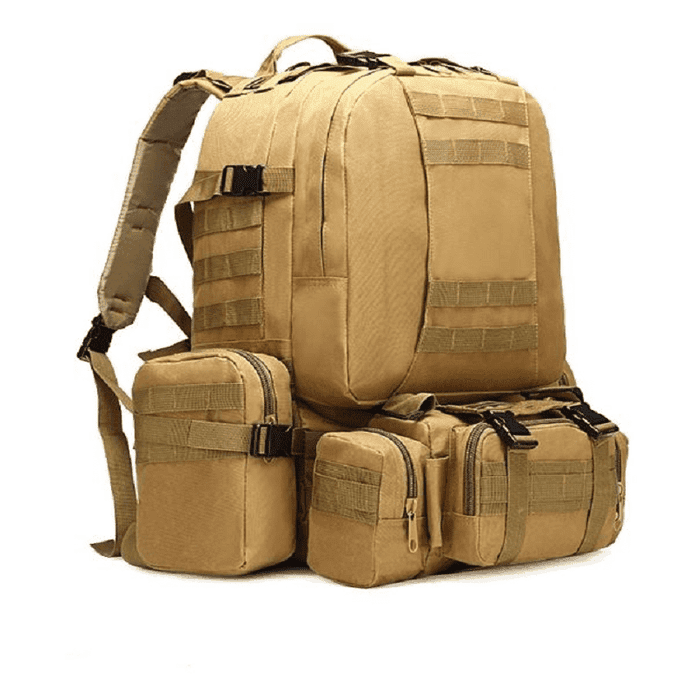 超大容量50L防水耐磨機能四合一多功能戰術包 後背包 肩背包 登山包