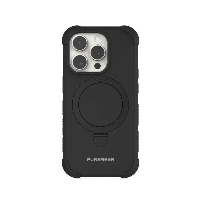 【PureGear 普格爾】iPhone15系列軍規防摔支架保護殼MagSafe