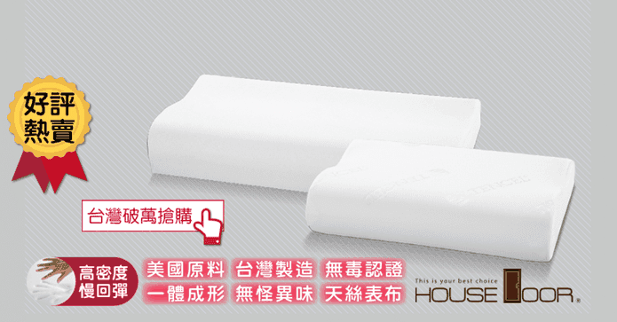 美國工學釋壓天絲記憶枕