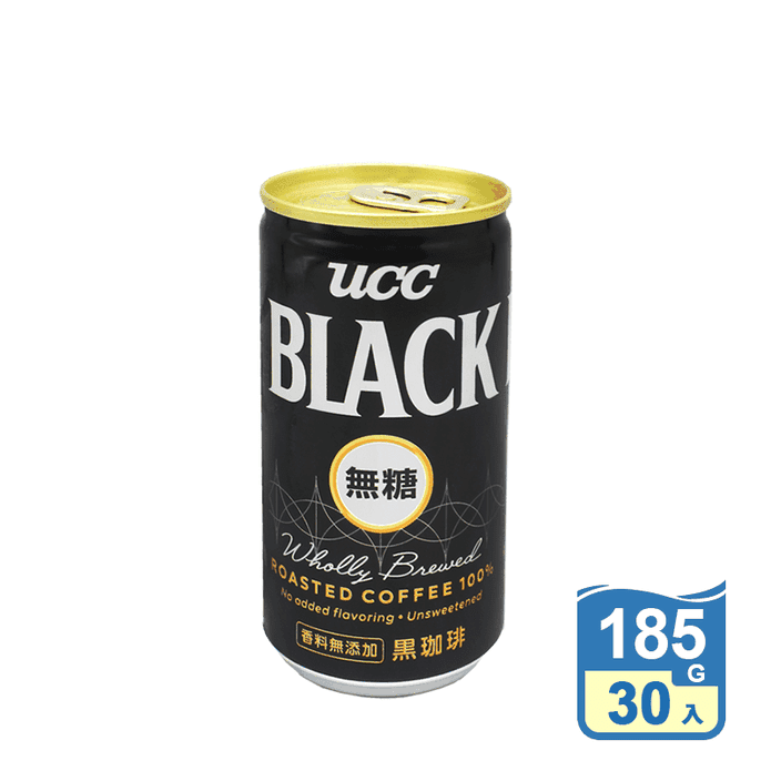 【UCC】BLACK 無糖黑咖啡(185g x 30瓶)