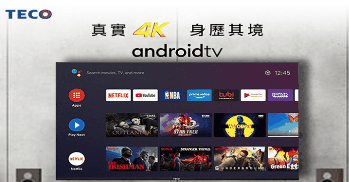 東元43吋google語音電視