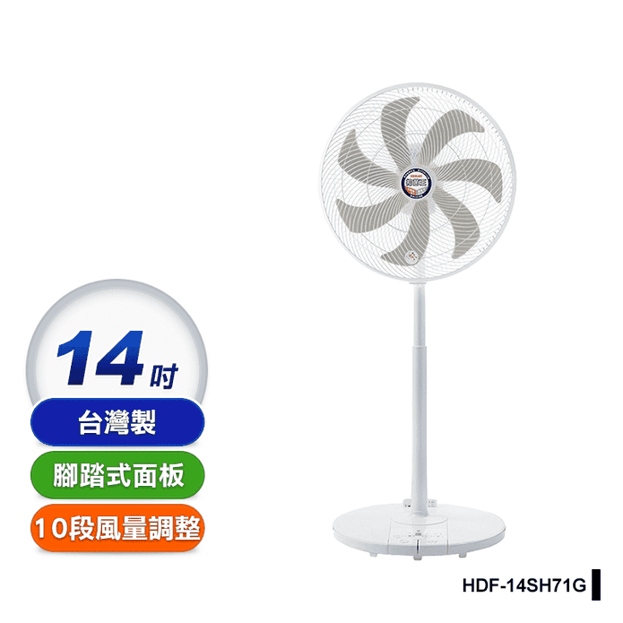 14吋奈米銀抑菌DC風扇
