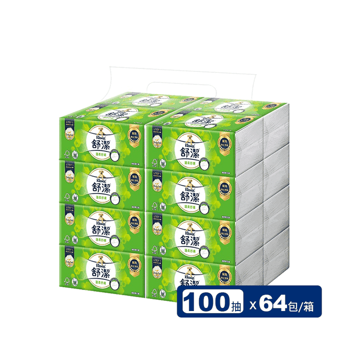【舒潔】蓬柔舒膚抽取衛生紙100抽 (16包x4串/箱)