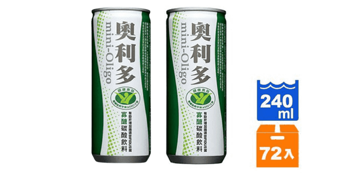 奧利多碳酸飲料240ml