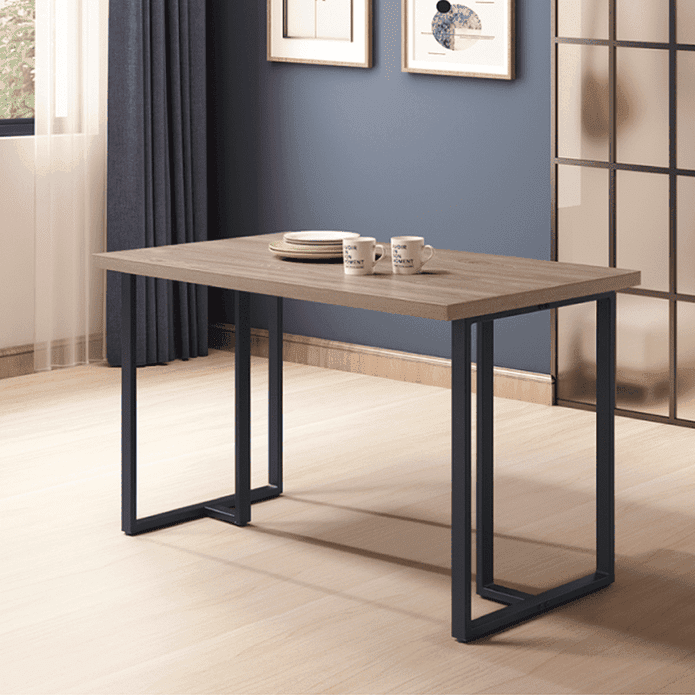 MIT木紋精緻鐵腳餐桌