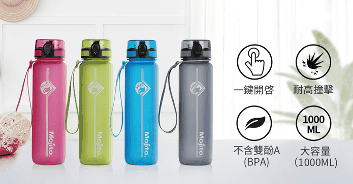 大容量彈蓋式便攜輕水瓶