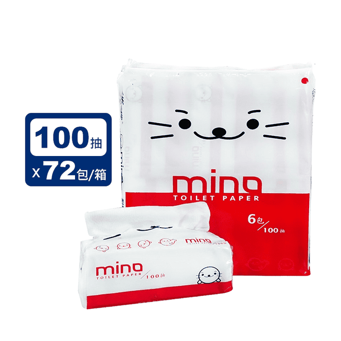 【洣濃】紅海豹小色豹衛生紙(100抽x6包x12串)