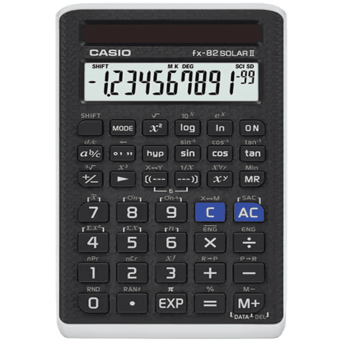 【Casio卡西歐】國家考試專用太陽能計算機fx-82SOLARII原廠公司貨