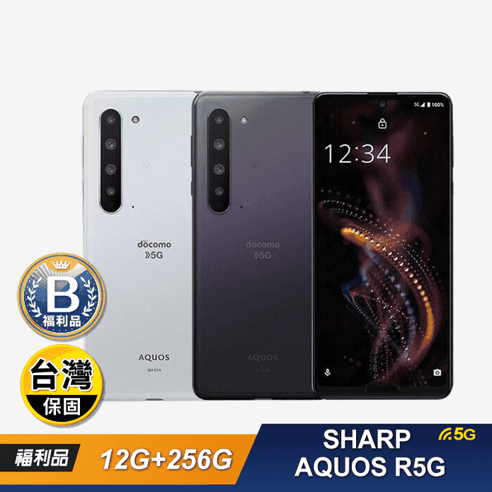 (B級福利品)【SHARP 夏普】AQUOS R5G 5G (12G+256G)