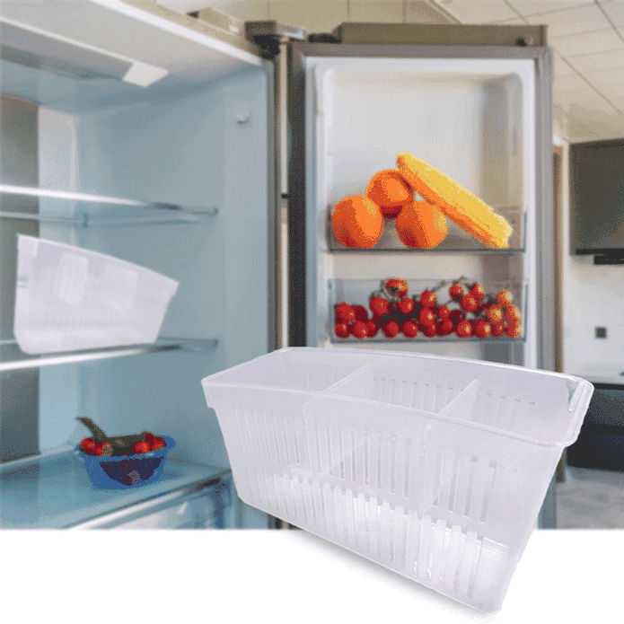 長方形冰箱置物分隔收納盒1組2入