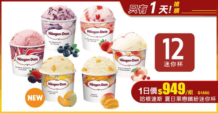 夏日果戀冰淇淋迷你杯組