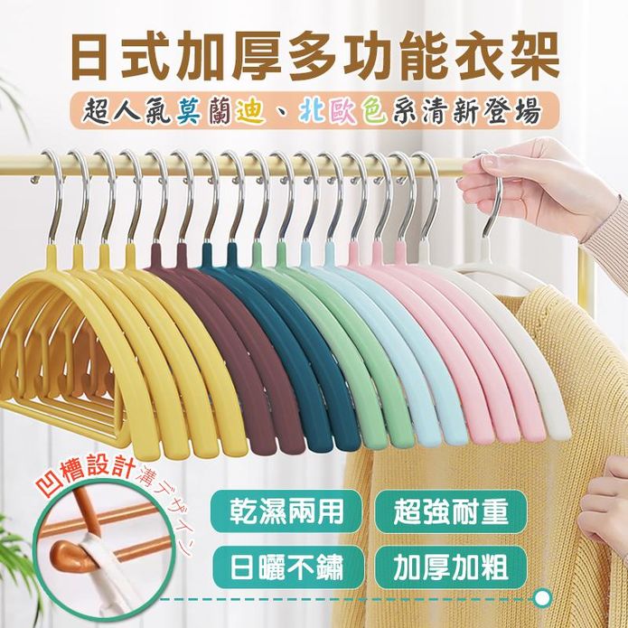 【TengYue】高質感加厚多功能防滑無痕毛衣衣架