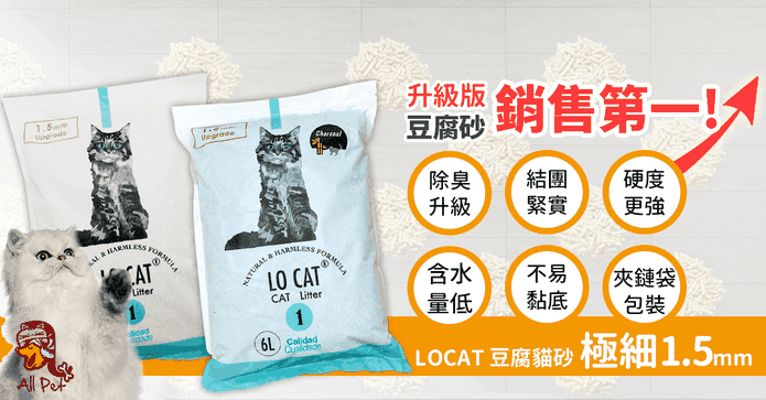 LOCAT超極細1.5mm豆腐砂