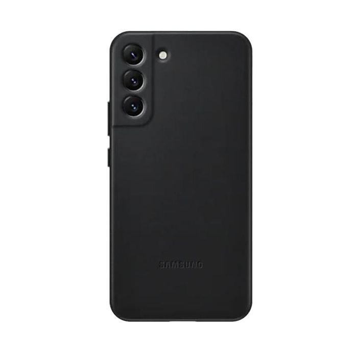【SAMSUNG 三星】Galaxy S22+ S9060 原廠皮革背蓋 黑