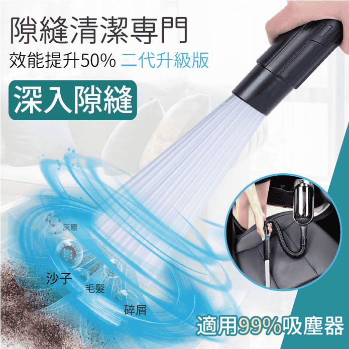 強力清潔隙縫吸塵器接頭