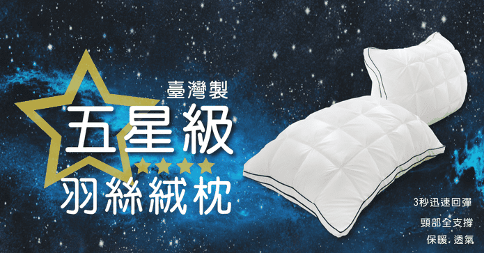 MIT五星級羽絲絨枕