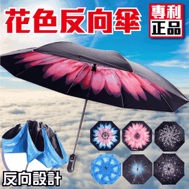 自動開關反向摺疊晴雨傘
