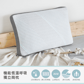 天絲涼感止鼾獨立筒枕