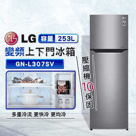 LG253L變頻雙門冰箱