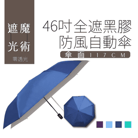 46吋全遮光抗UV自動傘