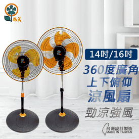 MIT360度旋轉廣角電風扇