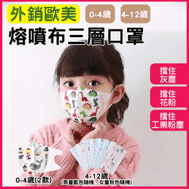 兒童熔噴布三層口罩