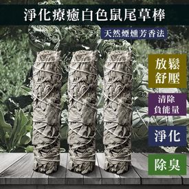 淨化療癒白色鼠尾草棒